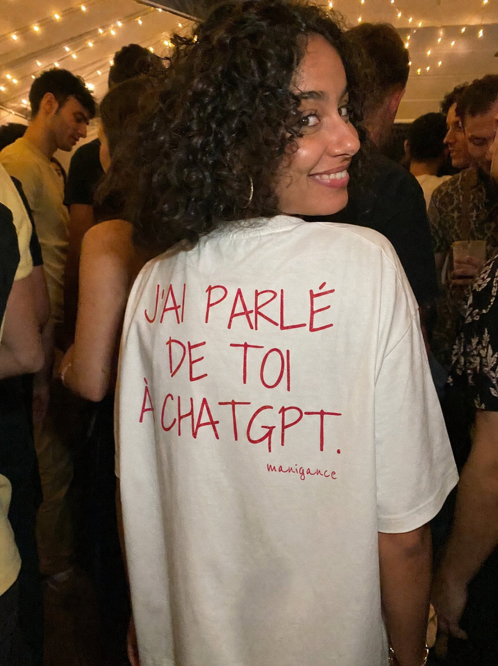 T-shirt « J’ai parlé de toi à ChatGPT »